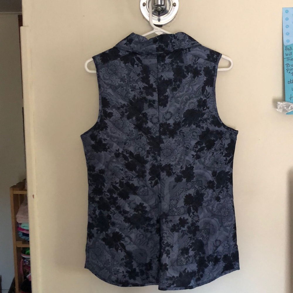 NWT J.Jill quilted paisley vest - Picture 3 of 3